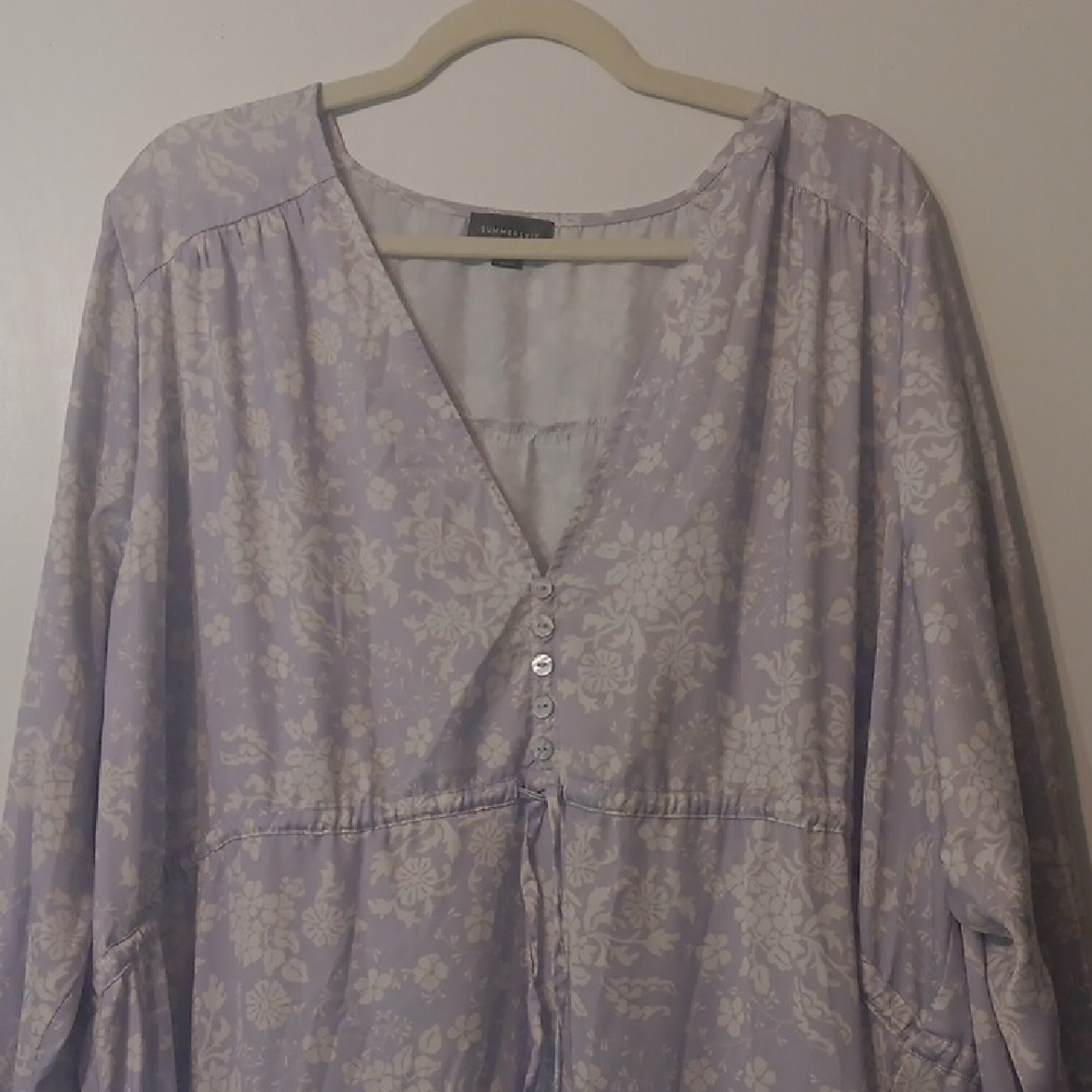 Lavender Floral Dress